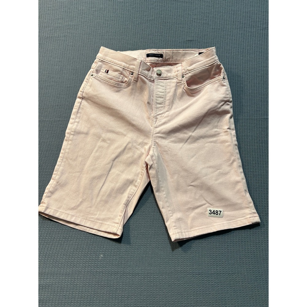 Tommy Hilfiger Denim Bermuda Shorts Womens Sz 10 Pink